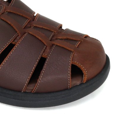 SANDALIAS CASUALES DE CUERO HOMBRE KN25Q3-828. - 4