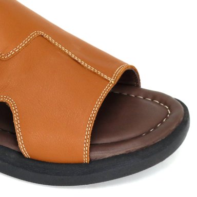 SANDALIAS CASUALES DE CUERO HOMBRE KN25Q3-842. - 4