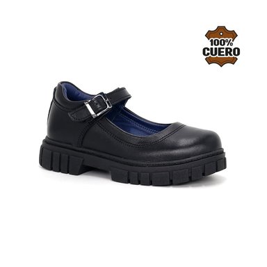 ZAPATOS ESCOLARES DE CUERO NIÑA LULU-MV26Q1N - 1