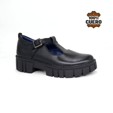 ZAPATOS ESCOLARES DE CUERO NIÑA BEBE-MV26Q1J - 1