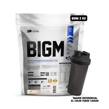 PROTEINA BIGM 3 KILOS (VAINILLA) + SHAKER
