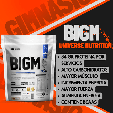 BIGM 5 KILOS (VAINILLA) + CREATINA MONOHIDRATADA UN 250 GRAMOS + 2 SACHET PRE ENTRENO - 2