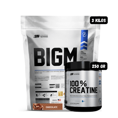 BIGM 3 KG (CHOCOLATE) + CREATINA UN 250 GRAMOS