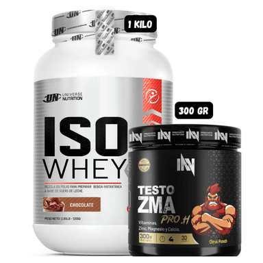 ISO WHEY 90 1 KG (CHOCOLATE) + PRECURSOR DE TESTO 300 GR INN (CITRUS PUNCH)