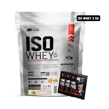 ISO WHEY 90 3 KG (COOKIES) + 3 SACHET DE PRE ENTRENO