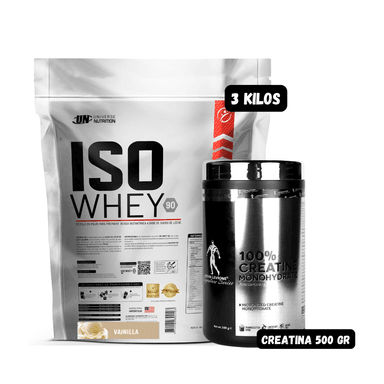 ISO WHEY 90 3 KG (VAINILLA) + CREATINA KEVIN LEVRONE 500 GR