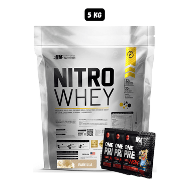 NITRO WHEY 5 KG (VAINILLA) + 3 SACHET DE PRE ENTRENO
