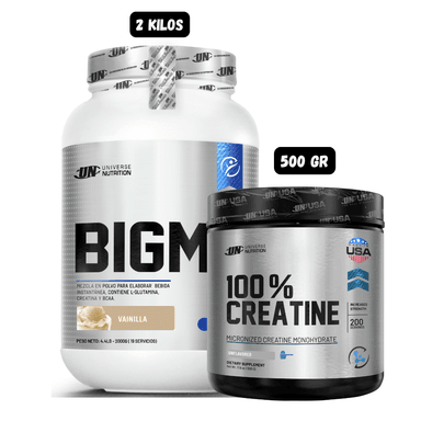 BIGM 2 KG (VAINILLA) + CREATINA UN 500 GRAMOS