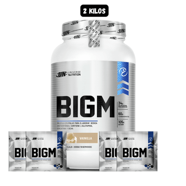 BIGM 2 KG (VAINILLA) + 4 SACHET BIGM