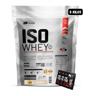 ISO WHEY 90 5 KG (COOKIES) + 3 SACHET DE PRE ENTRENO