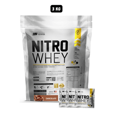 NITRO WHEY 3 KG (CHOCOLATE) 3 SACHET DE NITRO WHEY