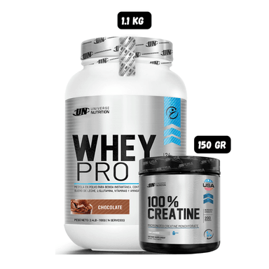 WHEY PRO 1.1 KG (CHOCOLATE) + CREATINA UN 150 GR