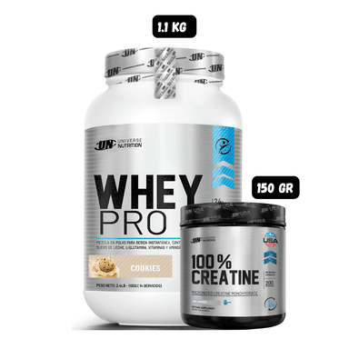 WHEY PRO 1.1 KG (COOKIES) + CREATINA UN 150 GR