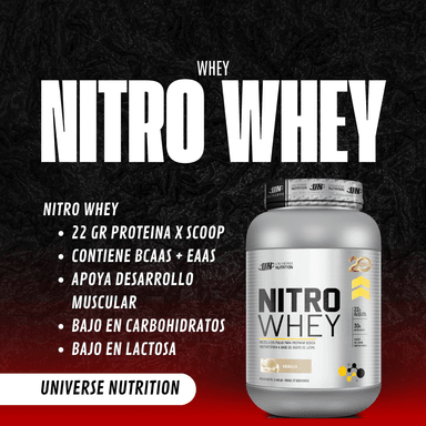 NITRO WHEY 1.1 KG (CHOCOLATE) + CREATINA UN 150 GRAMOS + 1 SHAKER - 2