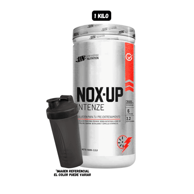 PRE ENTRENO NOX UP INTENZE UNIVERSE NUTRITION 1 KG CITRUS PUNCH + SHAKER