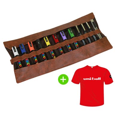 POSCA - MARCADORES ESTUCHE X 12 + POLO DE REGALO