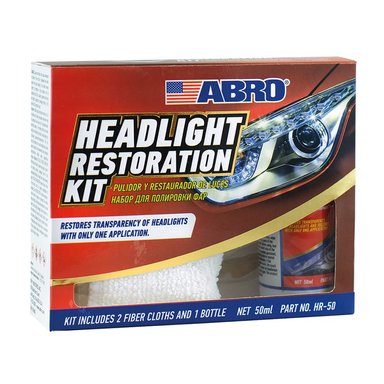 KIT ABRO PULIDOR Y RESTAURADOR FAROS 50 ML