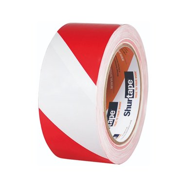 CINTA SEÑALIZACIÓN SHURTAPE VP-415 DELIMITADORA BLANCO-ROJO 2X36YD