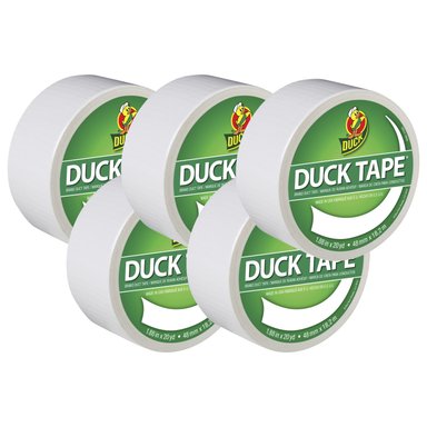 DUCK TAPE CINTA ADHESIVA 2' X 20YDS BLANCO PACK X 5