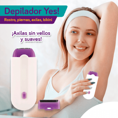 DEPILADORA INALÁMBRICO YESS PIERNAS BRAZOS BIKINI AXILAS SIN IRIRTACIÓN - 2