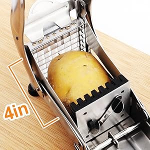 PICADOR DE PAPAS Y VERDURAS MÁS 32 CORTES AL INSTANTE ACERO INOXIDABLE- PAPAS LISTAS PARA TU FREIDORA AIRE - 2