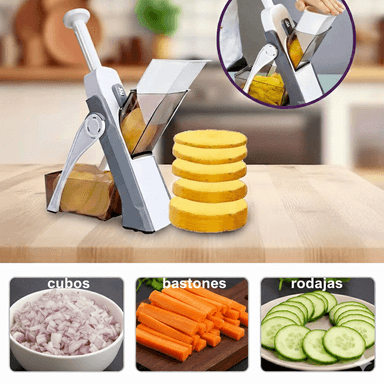 PICADOR DE VERDURAS Y PAPAS-DILE ADIOS A LAS TABLAS DE PICAR Y CUCHILLOS