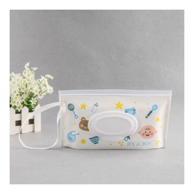 PORTA TOALLITAS HUMEDAS SOBRE BOY BLANCO