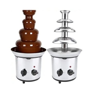 FUENTE CHOCOLATERA ACERO INOXIDABLE 4 NIVELES