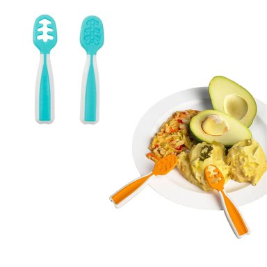 PRE CUCHARAS TENEDOR NIÑOS VERDE