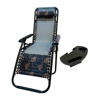 SILLA PLEGABLE TERRASA MARRON CON BANDEJA - 3