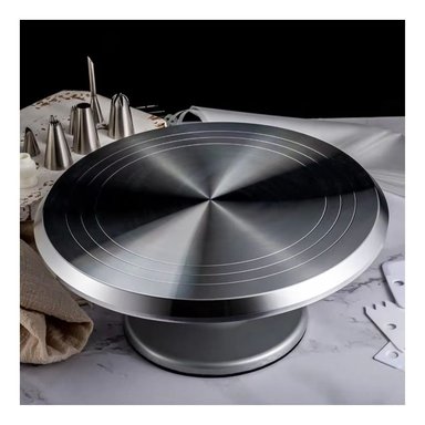 PEDESTAL GIRATORIO INOXIDABLE 31 CM REPOSTERIA