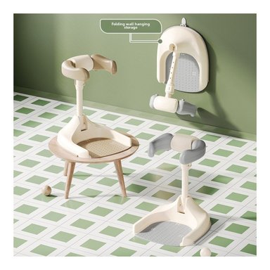 PEDESTAL DE BAÑO PARA BEBÉS CREMA GRIS - 5