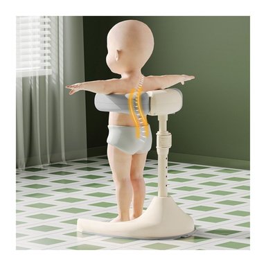PEDESTAL DE BAÑO PARA BEBÉS CREMA GRIS - 6