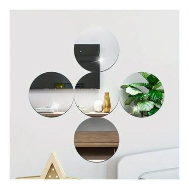 ESPEJOS ACRILICOS CIRCULARES PACK 5 UNDS 30CM DIAMETRO