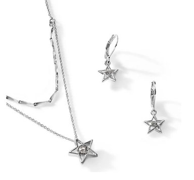 SET COLLAR + ARETES SKY OF STARSSET COLLAR + ARETES SKY OF STARS