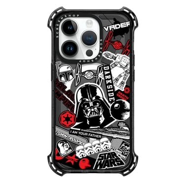 CASE BUMPER MAGSAFE IPHONE 13 Y 14 S WARS DARK SIDE NEGRO - 1