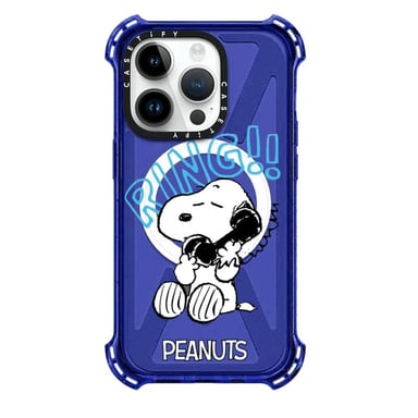 CASE BUMPER MAGSAFE IPHONE 15 PRO MAX SNOOPY MORADO TRANSPARENTE - 1