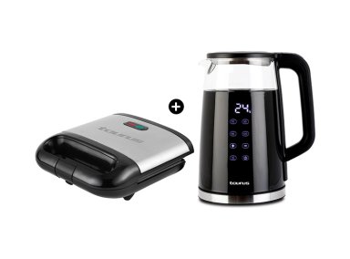 HERVIDOR DIGITAL NEO GLASS + SANDWICHERA MYSADWICH GRILL II