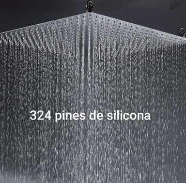 DUCHA HORSE CUADRADA 20 PULGADAS TIPO ESPAÑOLA ACERO INOXIDABLE SS304 50 CM - 5