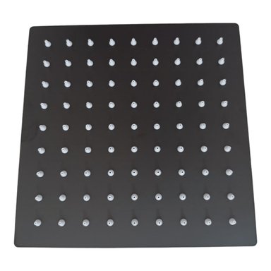 COMBO SET DUCHA ESPAÑOLA 8 PULGADAS APACHE NEGRO MATE CON MONOCOMANDO SOLO AGUA FRIA - 2