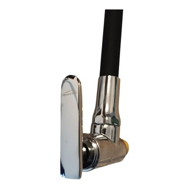 GRIFERÍA FLEXIBLE COCINA GOURMET MANGUERA NEGRO Y CROMADO CUERPO BRONCE - 6
