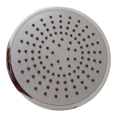 CABEZA DUCHA REDONDA 20CM ABS CROMADO BRAZO ACERO 40CM MODERNO ELEGANTE - 2