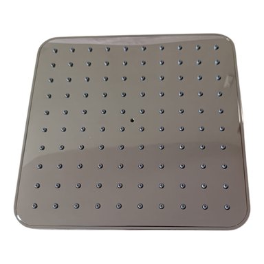 CABEZA DUCHA CUADRADA 20CM ABS CROMADO BRAZO ACERO 40CM MODERNO ELEGANTE - 2