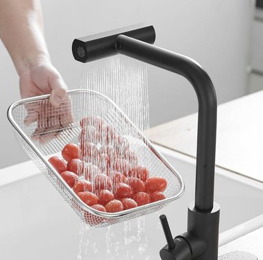 GRIFO HORSE MEZCLADORA COCINA 4 FUNCIONES ACERO INOXIDABLE Y BRONCE NEGRO MATE - 4