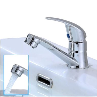 CAÑO ALETA LAVAMANOS EL BAÑO ABS CROMADO