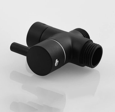 VÁLVULA VAL-BLACK DESVIADORA DUCHA O BIDÉ NEGRO MATE EN ACERO INOXIDABLE - 4