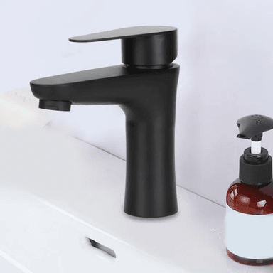 GRIFO APACHE CAÑO MONOMANDO NEGRO MATE ACERO INOXIDABLE