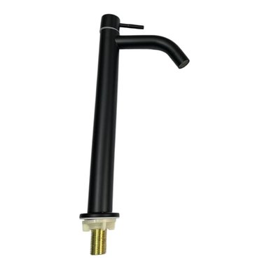 GRIFO CAÑO ALTO 30CM  PARA OVALIN O BOWL PICO RECTO NEGRO MATE MARCA GIRALY