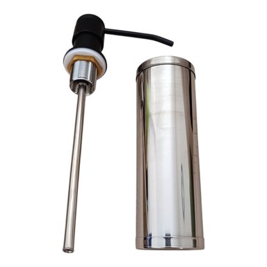 DISPENSADOR DE JABÓN LIQUIDO RINOX NEGRO MATE EN ACERO