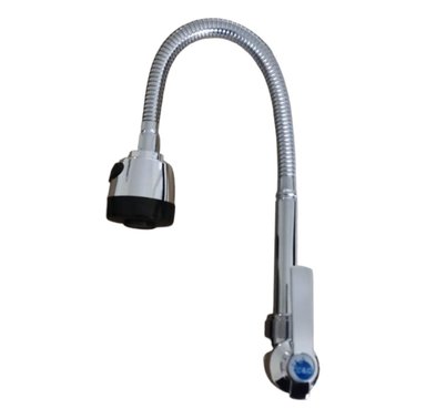 GRIFO CAÑO COCINA CYC FLEXIBLE 360° ACERO ALEACION ZINCADO DOBLE CHORRO